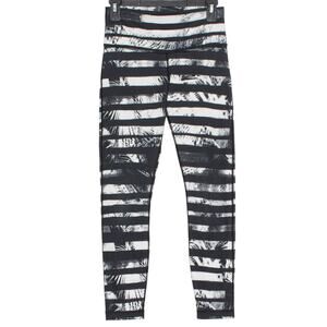 Lululemon Womens Leggings Pull On Yoga Shady Palms Athleisure Black White 6 KB